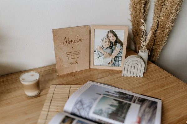 Marco de fotos personalizado libro - Nombre