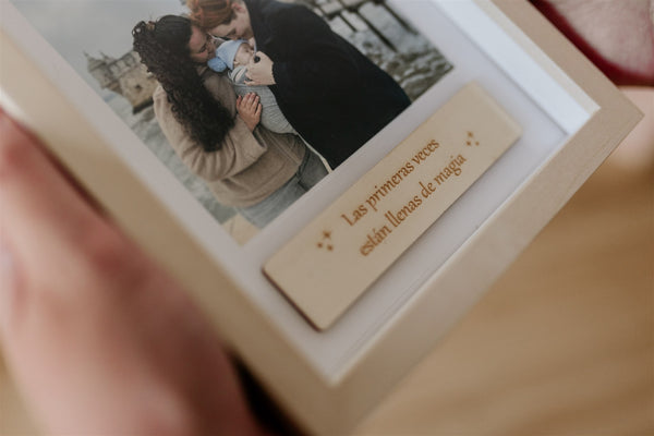 Marco de fotos - Placa madera