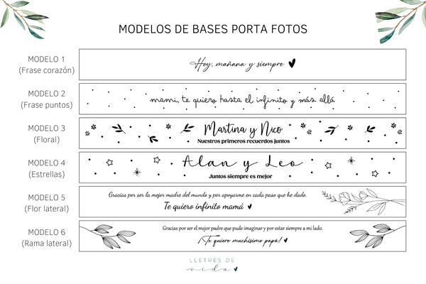 Base porta fotos - Mediana