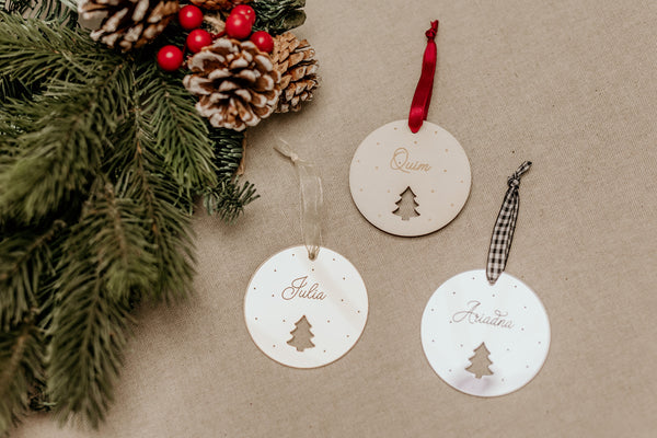 Adorno Navidad - Redonda árbol