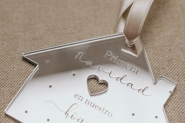 Adorno Navidad - Casa corazón