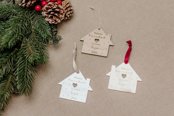 Adorno Navidad - Casa corazón