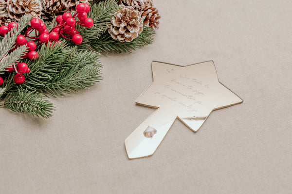 Estrella árbol Navidad - Frase