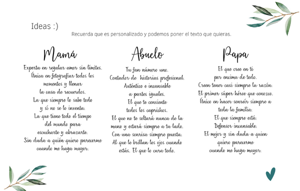 Marco de fotos personalizado corazón