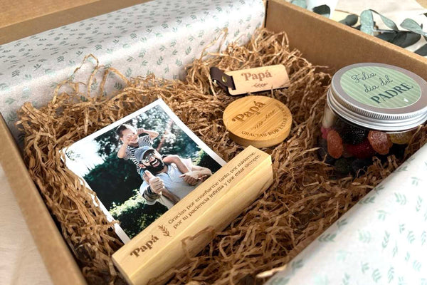 Caja regalo - Día del padre base porta fotos