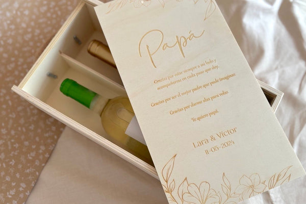 Caja vino doble - Botánica