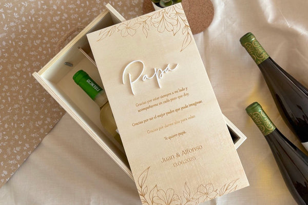 Caja vino doble - Botánica