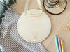Placa madera - Profe huellas