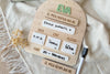 Placa madera personalizada - Primeras veces
