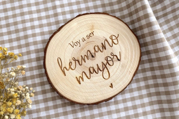 Rodaja de madera - Voy a ser...