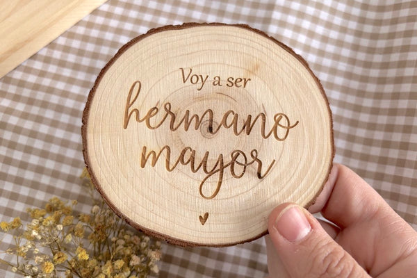 Rodaja de madera - Voy a ser...