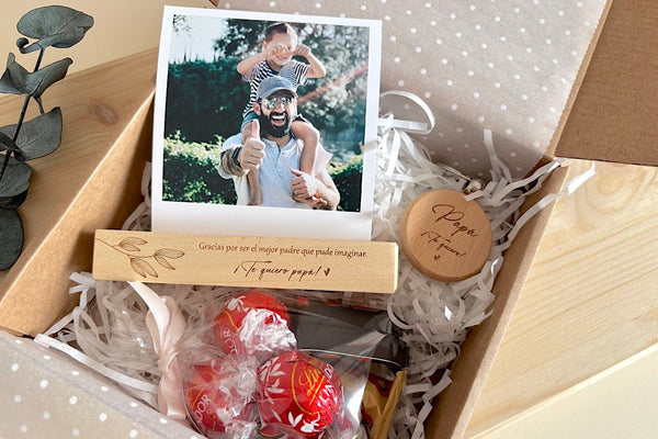 Caja regalo - Día del padre (base porta fotos)