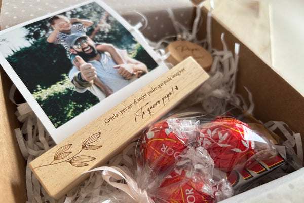 Caja regalo - Día del padre (base porta fotos)
