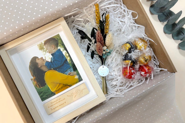 Caja regalo - Día de la madre (marco con placa)