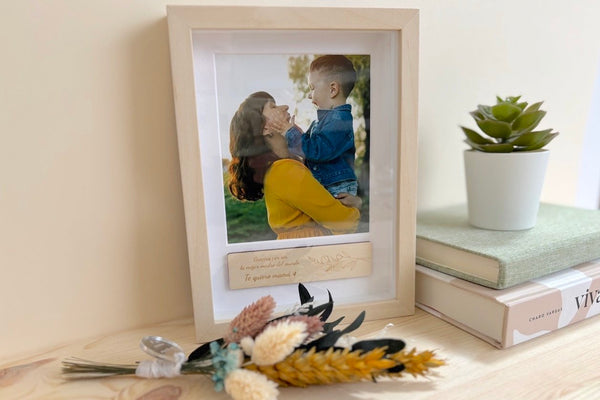 Caja regalo - Día de la madre (marco con placa)