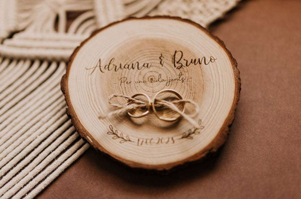 Porta alianzas con frase personalizada - Lletres de Vida