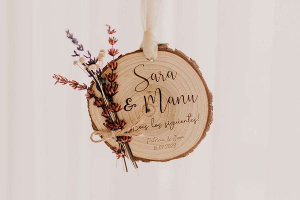 Rodaja madera ¡Sois los siguientes! - Ramillete - Lletres de Vida