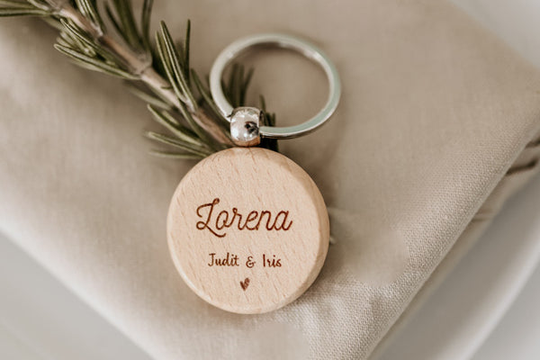 Llavero de madera