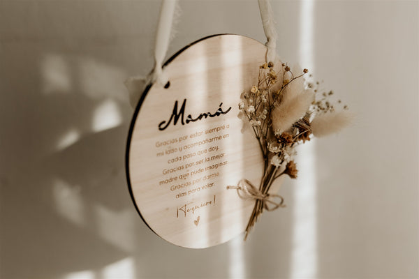 Placa personalizada - Troquelada con ramillete