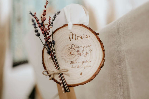 Rodaja con ramillete - Personalizada - Lletres de Vida