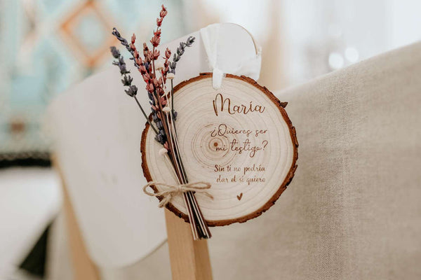 Rodaja con ramillete - Personalizada - Lletres de Vida