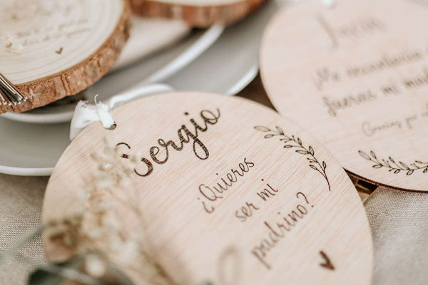 Placa con ramillete - Personalizada - Lletres de Vida