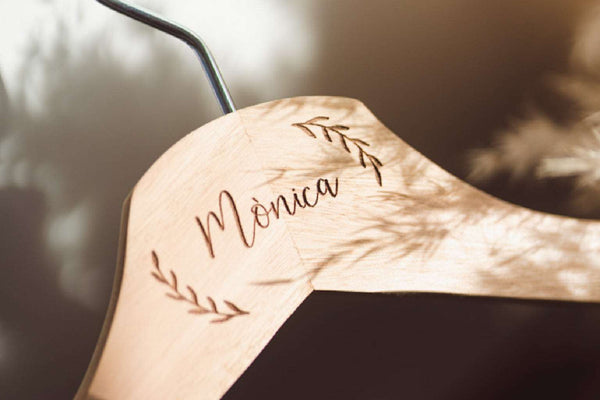 Percha - Ramitas laurel 3 grabados - Lletres de Vida