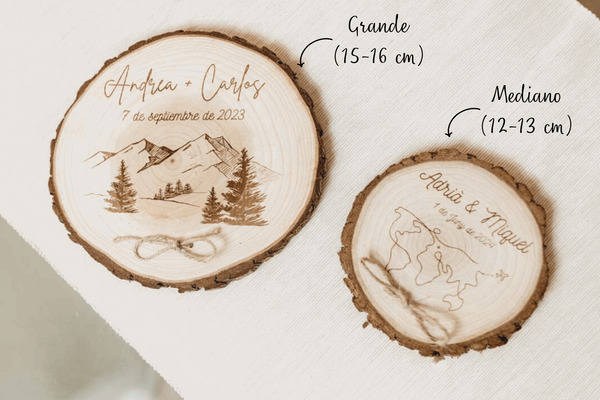 Porta alianzas con frase personalizada - Lletres de Vida