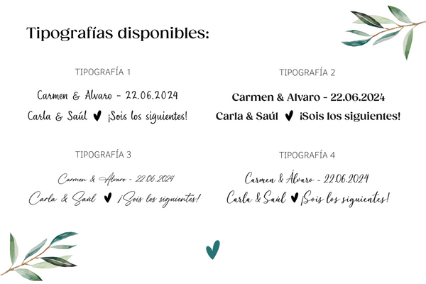 Base porta fotos - ¡Sois los siguientes!