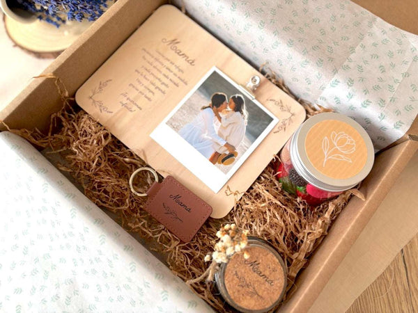 Caja regalo - Día de la madre marco fotos pinza