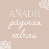 ¿Añadir páginas extra?