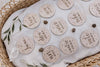 Placas madera cumple meses bebé - Estrellas - Lletres de Vida